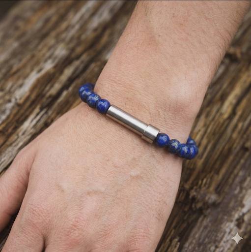 River of Wealth Prayer Bracelet on wrist